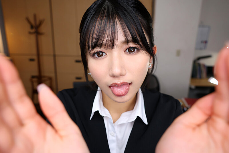 【VR】【8K VR】サイレントジェラシー 嫉妬した口下手な先輩に無言＆ジト目で見つめられ、有無を言わさぬ濃密ベロチュウ性交で完堕ちするまで分からされた激情片想い 北岡果林 濃厚セックス♡